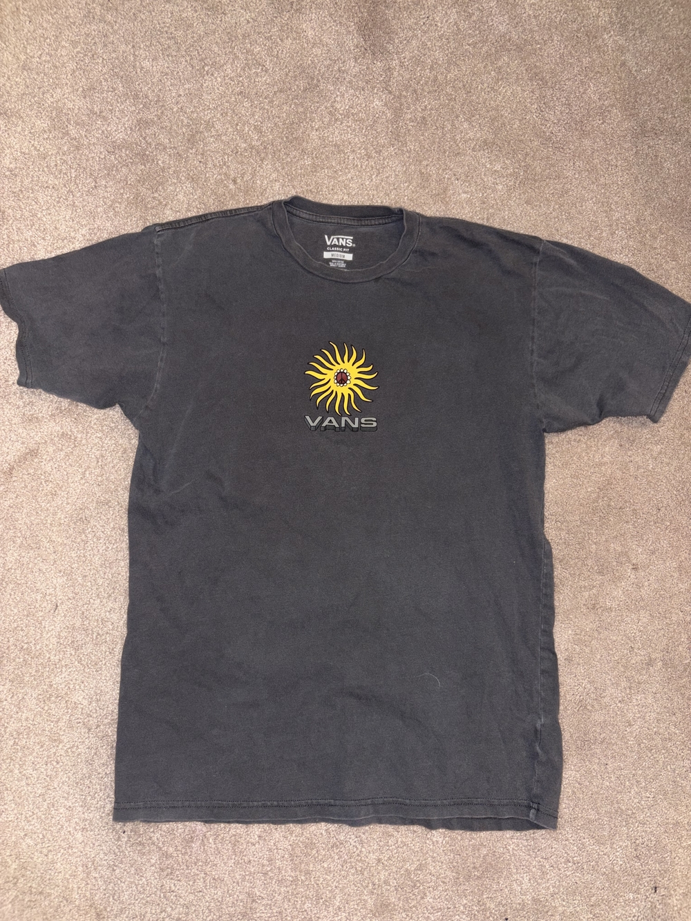 Vans Black Concrete Floral Graphic Tee - Picture 2 of 4
